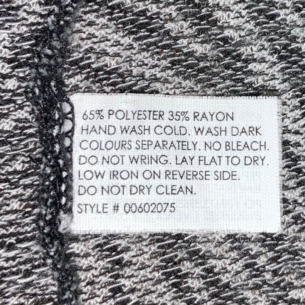 CLUB MONACO Zebra Print Top Black White Knit - Picture 8 of 10